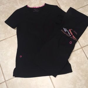 *SOLD*HeartSoul Scrub Set XXS⚫️